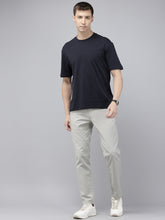 Men's Grey Cotton Caribbean Slim Fit Solid 5 Pocket Cross Pocket Trouser